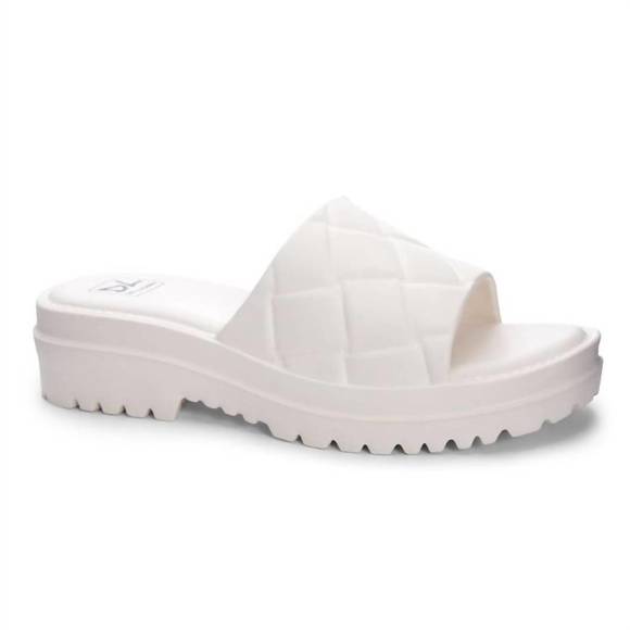 NEW DIRTY LAUNDRY women's lightning eva sandal in cream - Picture 1 of 5